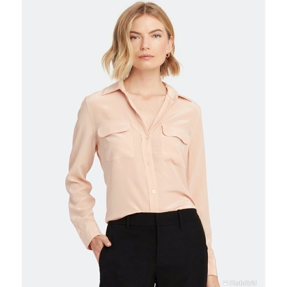 Equipment Slim Signature Blouse